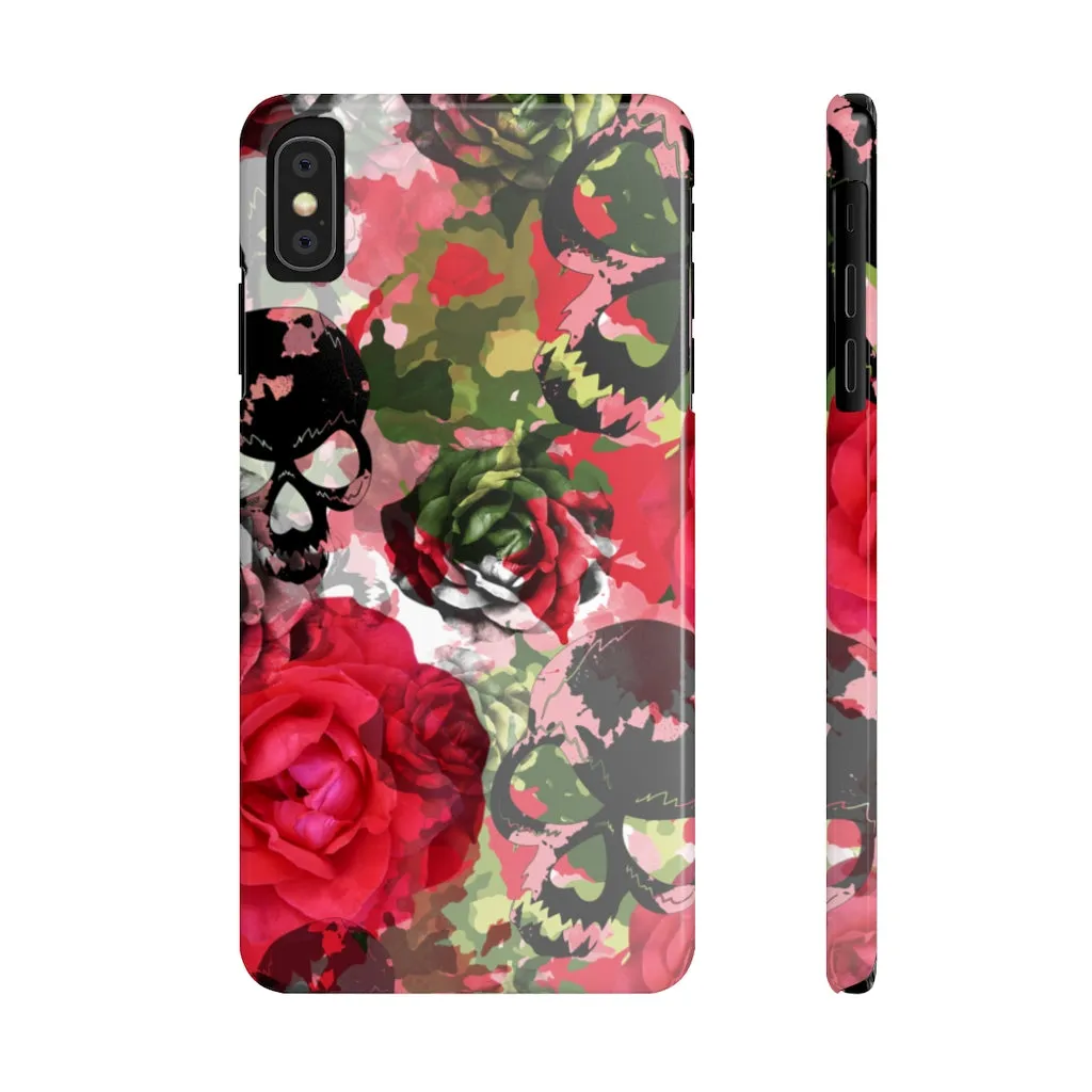 Skulls Camo & Roses Snap Phone Case sold by Always Stylish Mama product image thumbnail 3