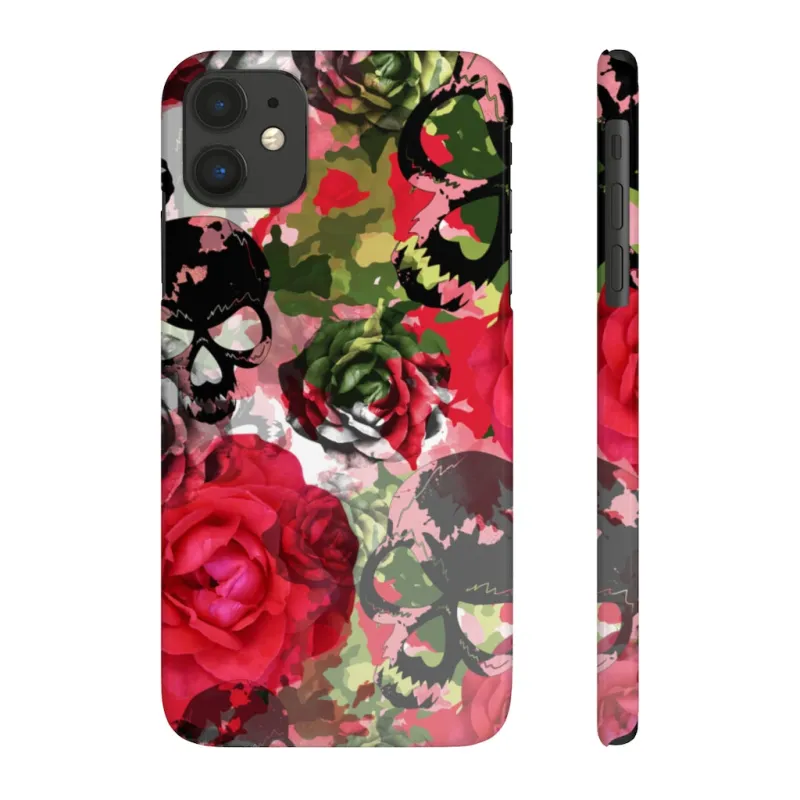 Skulls Camo & Roses Snap Phone Case sold by Always Stylish Mama