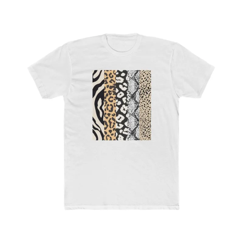 Animal Print Stripes Short Sleeve Tee made by Always Stylish Mama