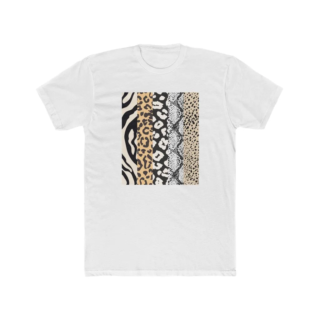 Animal Print Stripes Short Sleeve Tee sold by Always Stylish Mama