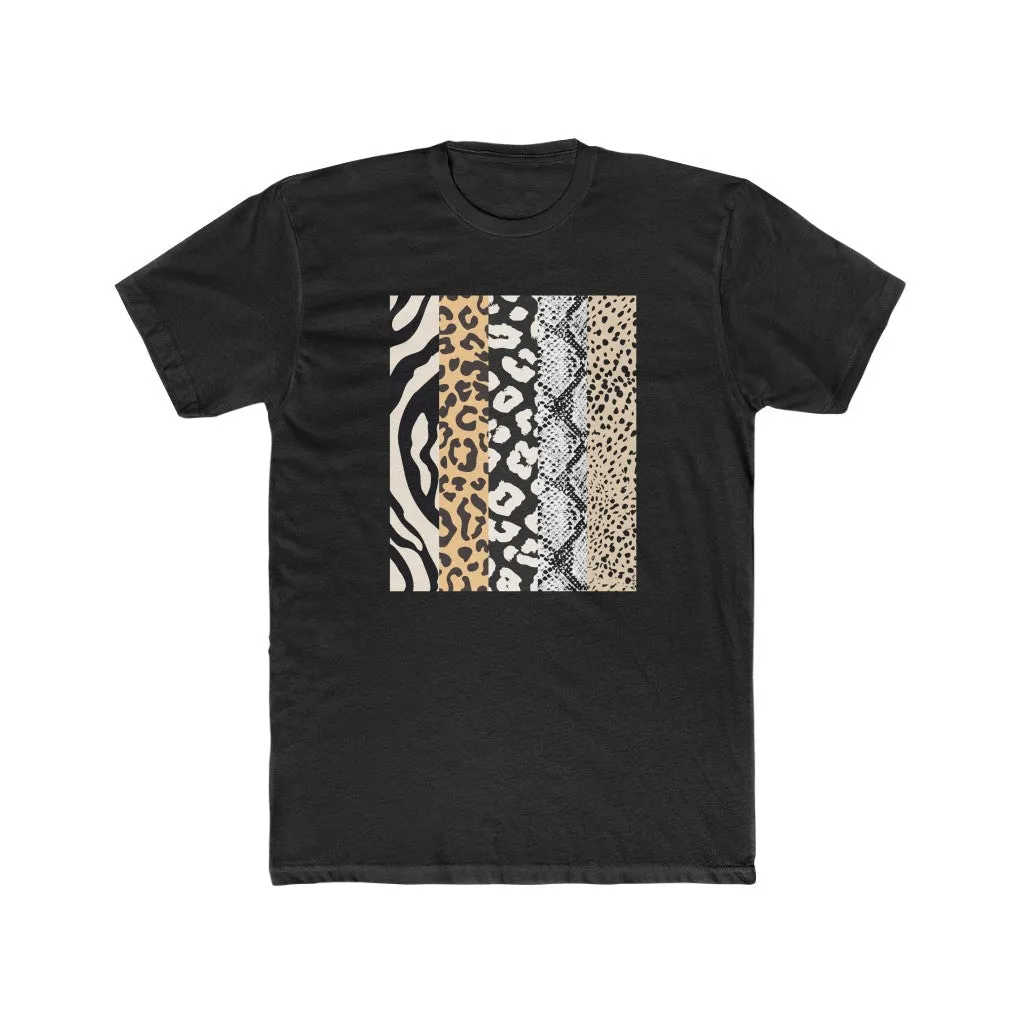 Animal Print Stripes Short Sleeve Tee sold by Always Stylish Mama product image thumbnail 2