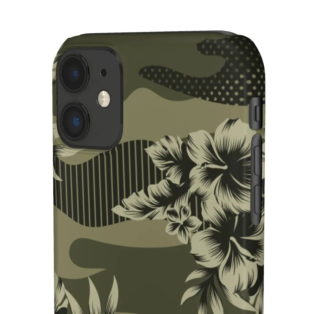 Camo Floral Print Snap Phone Case sold by Always Stylish Mama product image thumbnail 2
