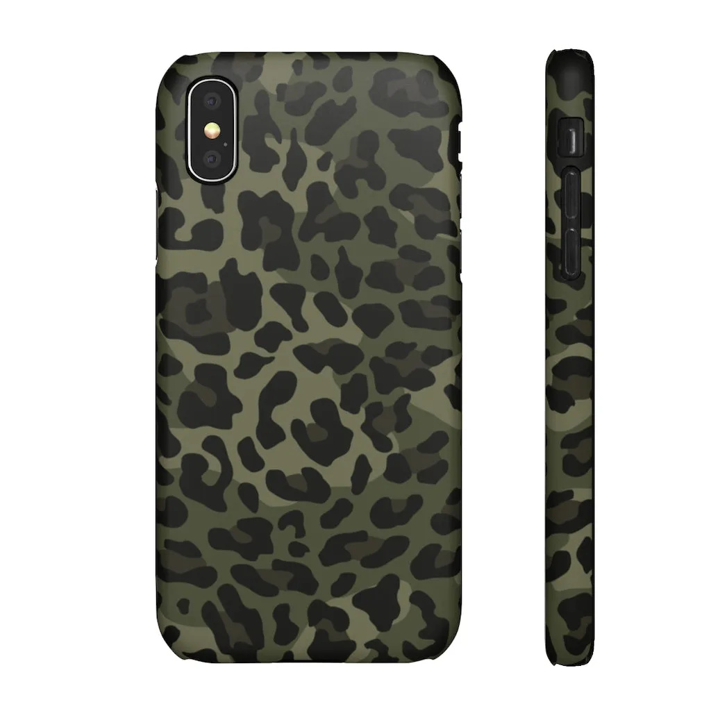 Camo Leopard Print Snap Phone Case sold by Always Stylish Mama product image thumbnail 5