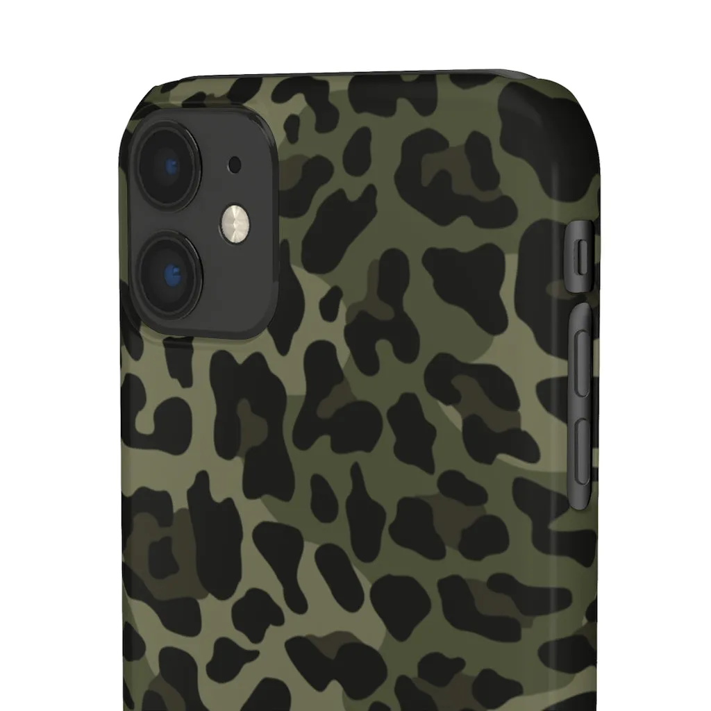 Camo Leopard Print Snap Phone Case sold by Always Stylish Mama product image thumbnail 2