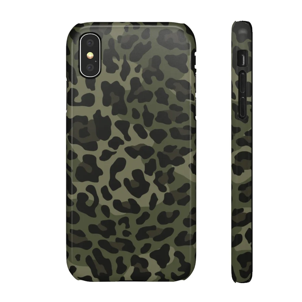 Camo Leopard Print Snap Phone Case sold by Always Stylish Mama product image thumbnail 3