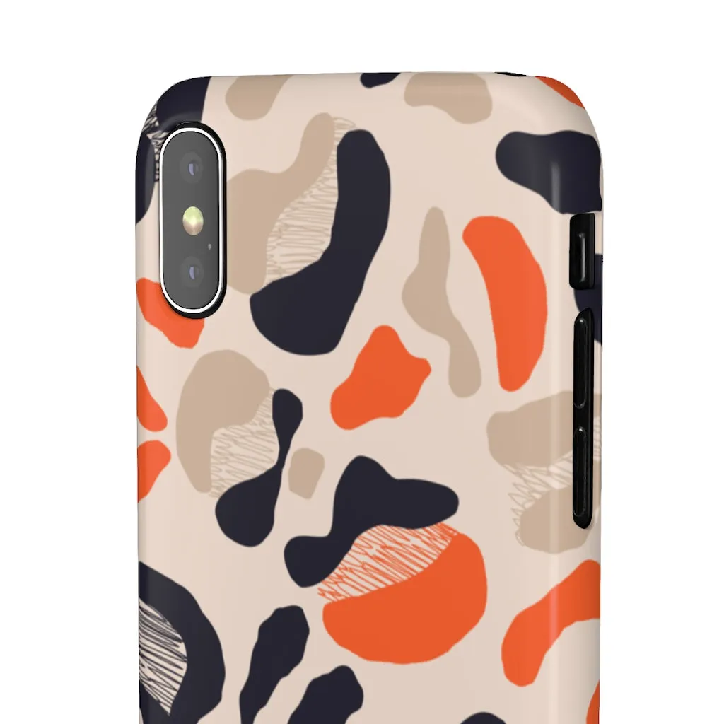 Orange Cheetah Snap Phone Case sold by Always Stylish Mama product image thumbnail 4