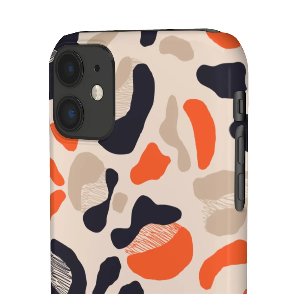 Orange Cheetah Snap Phone Case sold by Always Stylish Mama product image thumbnail 2