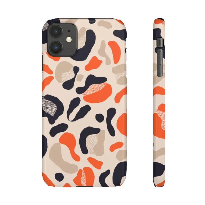 Orange Cheetah Snap Phone Case sold by Always Stylish Mama