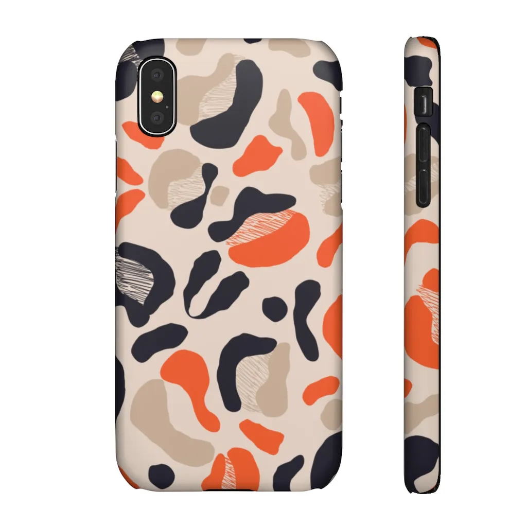 Orange Cheetah Snap Phone Case sold by Always Stylish Mama product image thumbnail 5