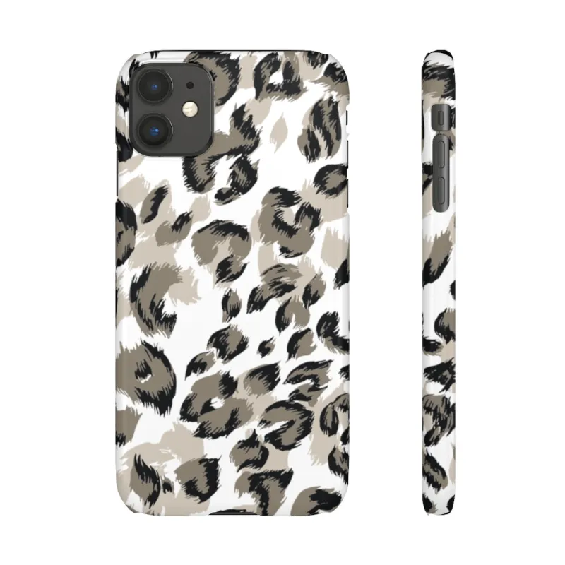 Taupe Cheetah Print Snap Phone Case sold by Always Stylish Mama
