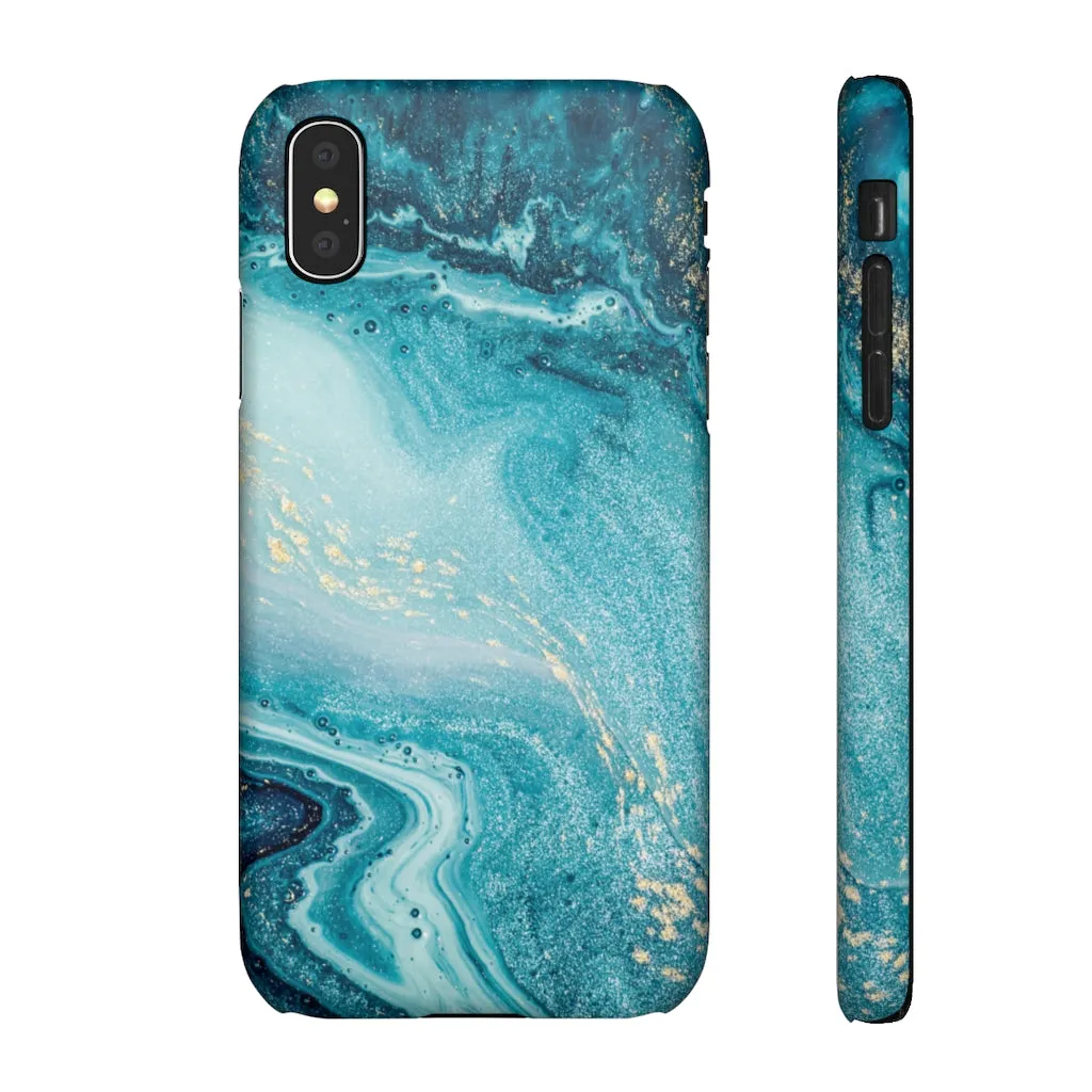 Ocean Marble Snap Phone Case sold by Always Stylish Mama product image thumbnail 5