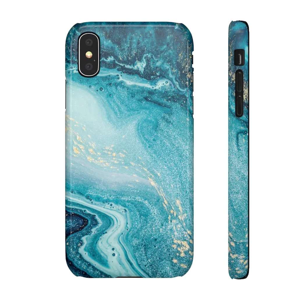 Ocean Marble Snap Phone Case sold by Always Stylish Mama product image thumbnail 3