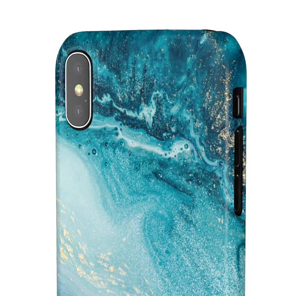 Ocean Marble Snap Phone Case sold by Always Stylish Mama product image thumbnail 4