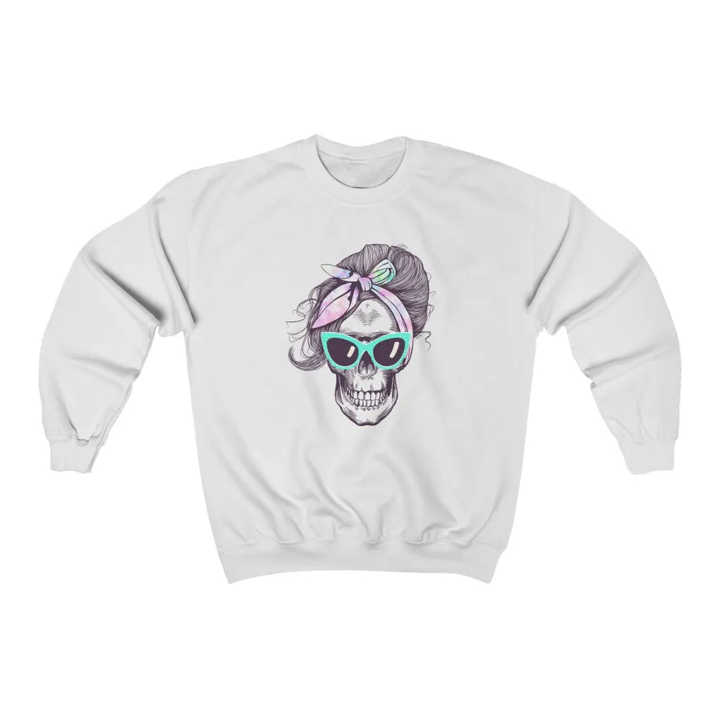 Tie Dye Bandana Skull Unisex Sweatshirt sold by Always Stylish Mama