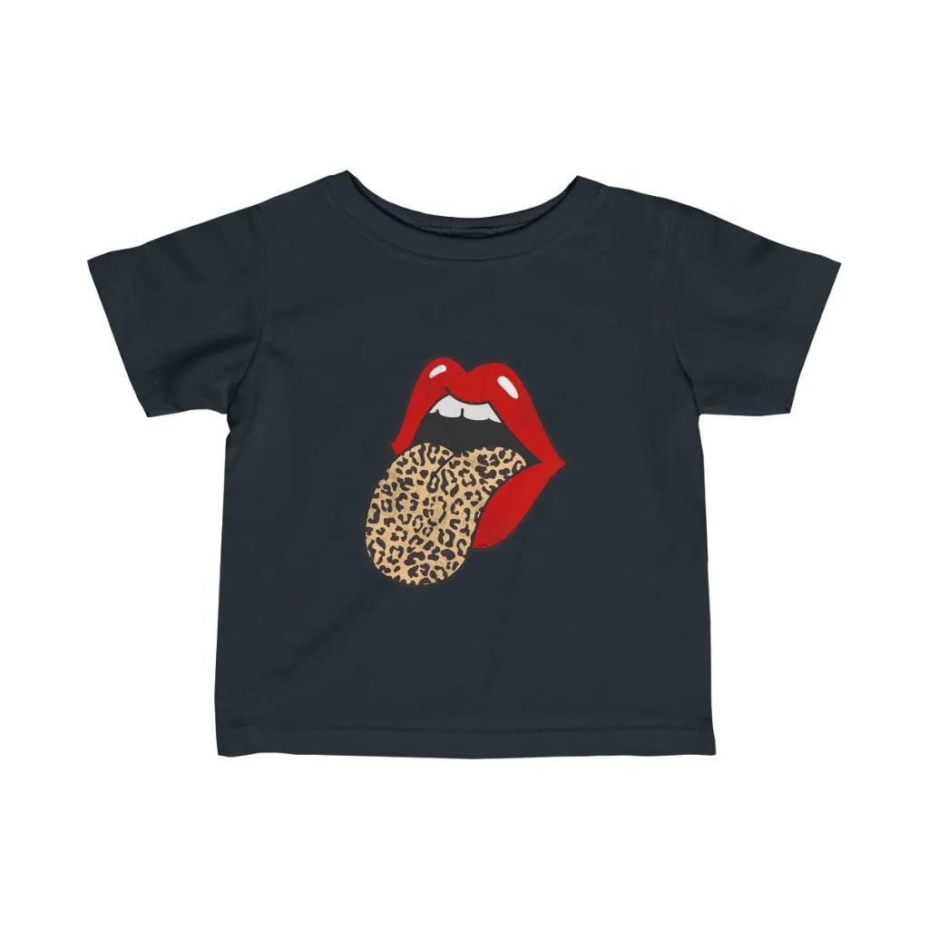Infant - Red Lips Leopard Tongue Out Tee sold by Always Stylish Mama product image thumbnail 3