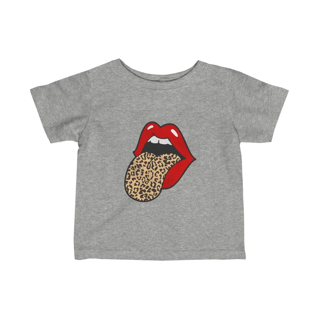 Infant - Red Lips Leopard Tongue Out Tee sold by Always Stylish Mama product image thumbnail 2