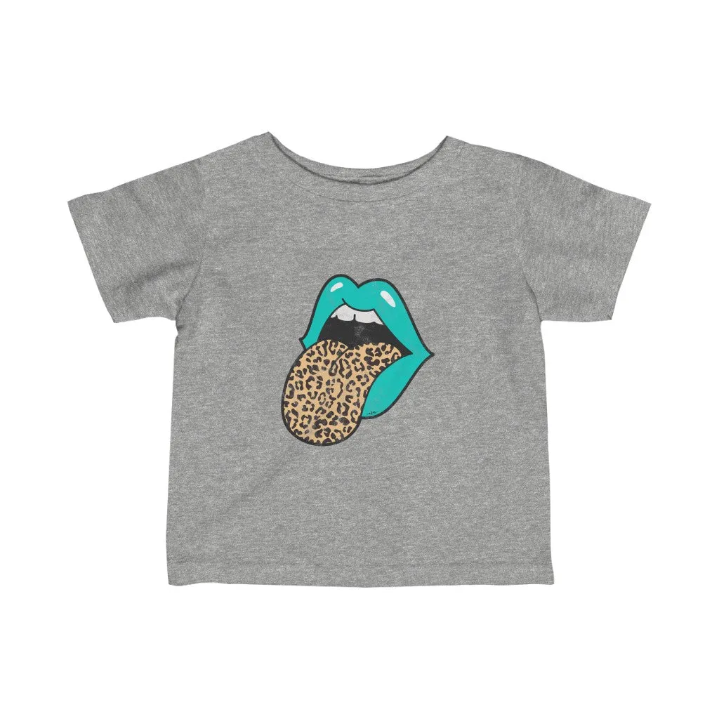 Infant - Aqua Lips Leopard Tongue Out Tee sold by Always Stylish Mama product image thumbnail 3