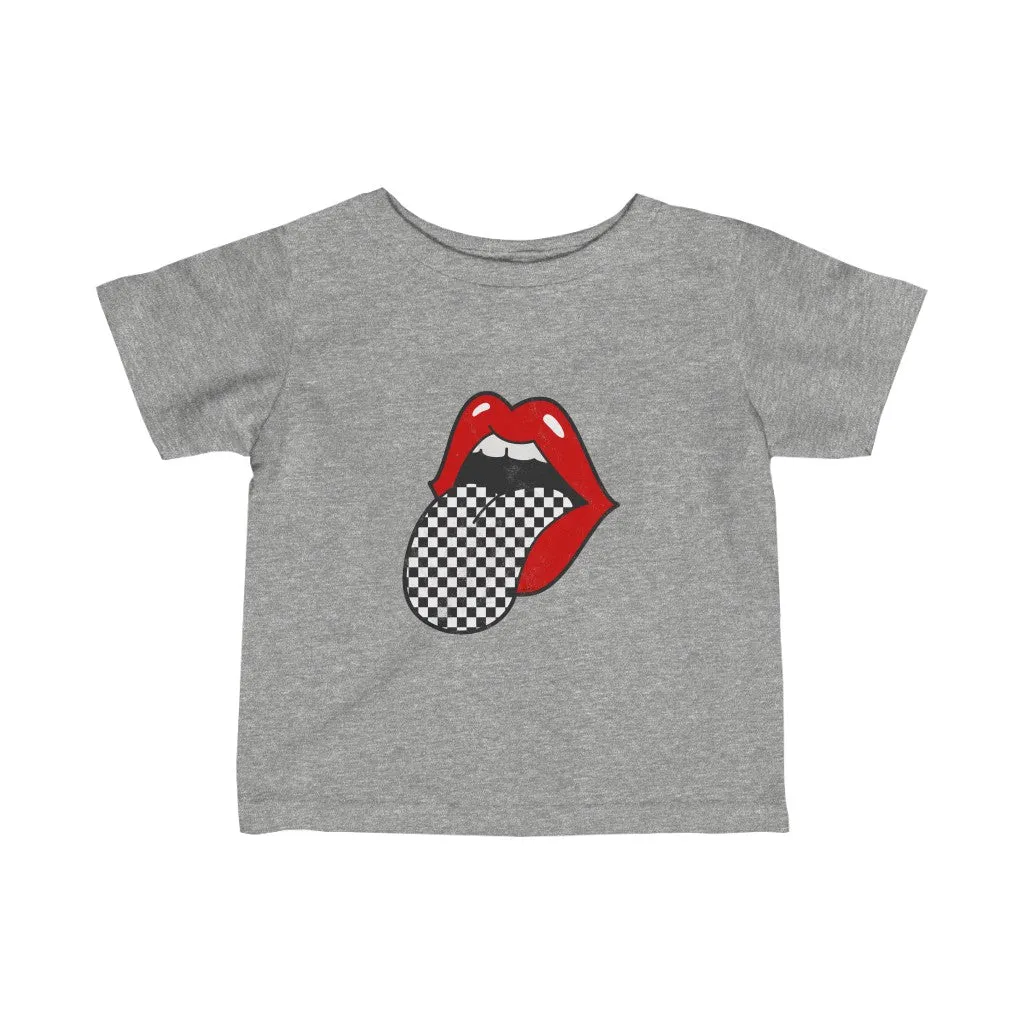 Infant - Red Lips Checkered Tongue Out Tee sold by Always Stylish Mama product image thumbnail 3