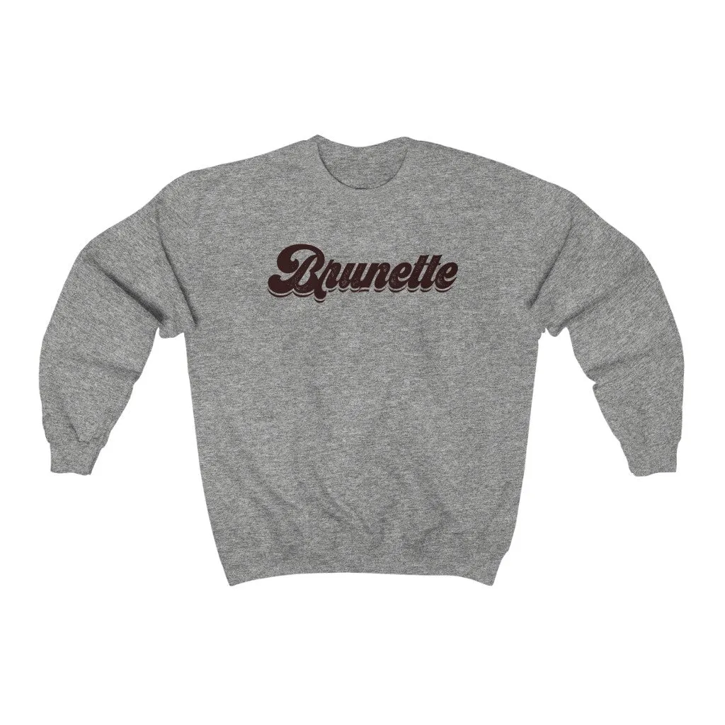 Brunette Babe Unisex Crewneck Sweatshirt sold by Always Stylish Mama
