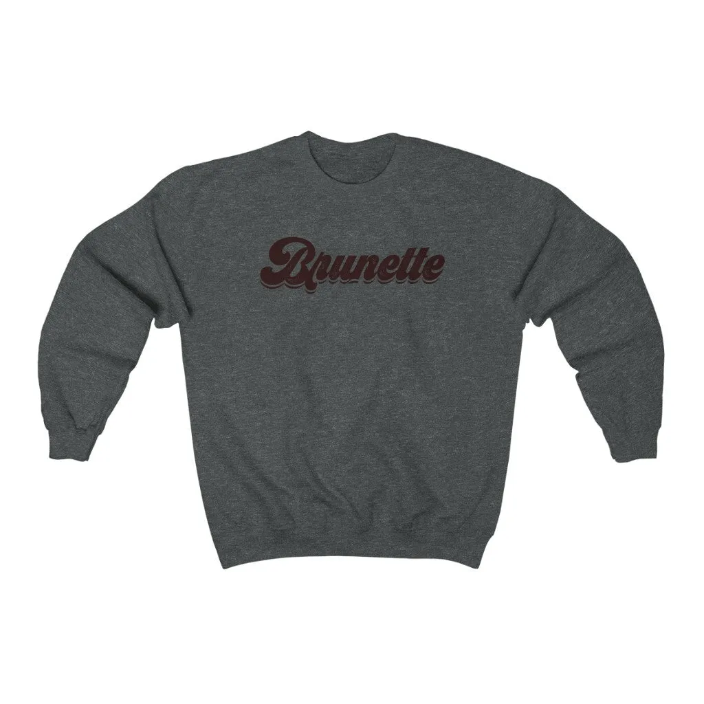 Brunette Babe Unisex Crewneck Sweatshirt sold by Always Stylish Mama product image thumbnail 3