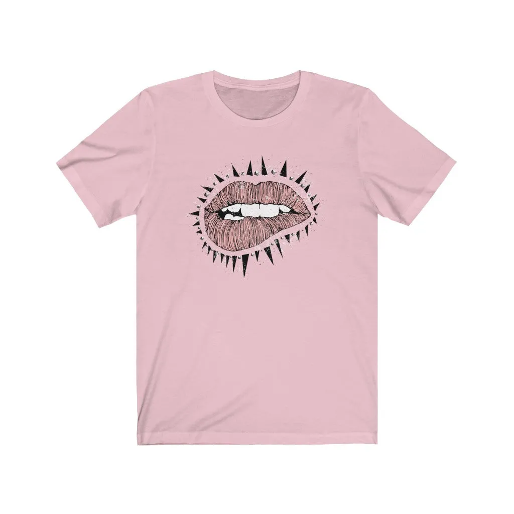 Punk Lips Unisex Tee sold by Always Stylish Mama product image thumbnail 4