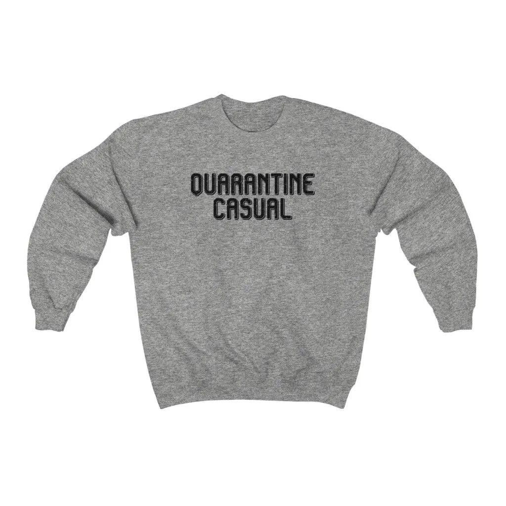 Quarantine Casual Unisex Crewneck Sweatshirt sold by Always Stylish Mama product image thumbnail 3