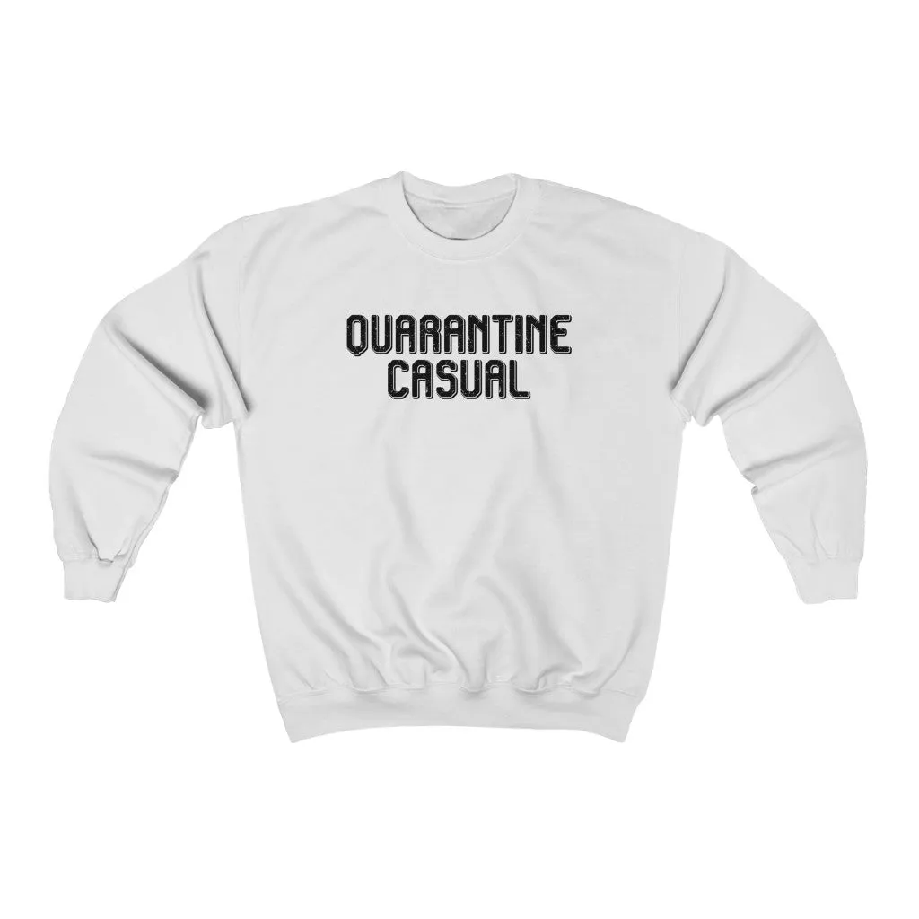 Quarantine Casual Unisex Crewneck Sweatshirt sold by Always Stylish Mama product image thumbnail 2