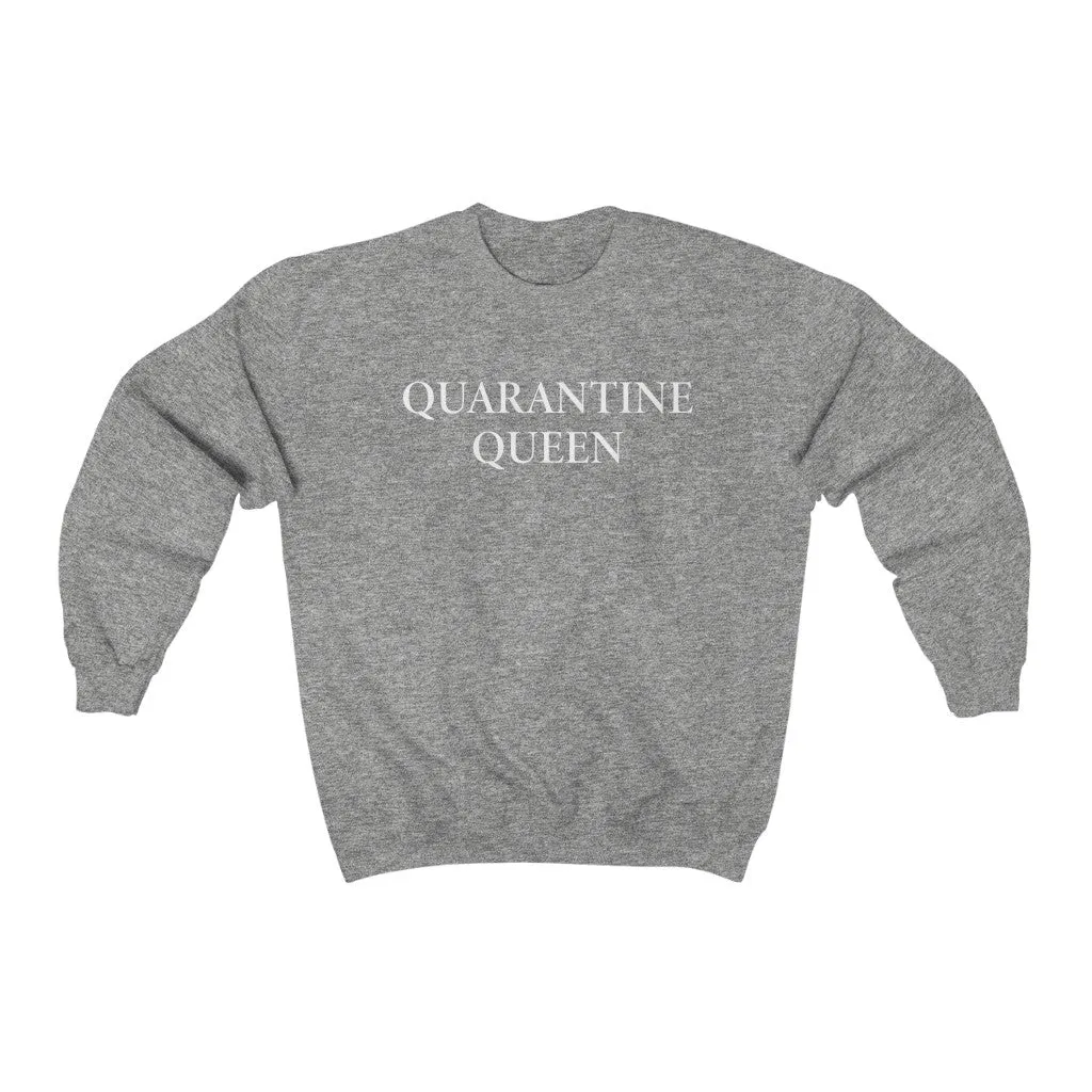Quarantine Queen Unisex Crewneck Sweatshirt sold by Always Stylish Mama product image thumbnail 3