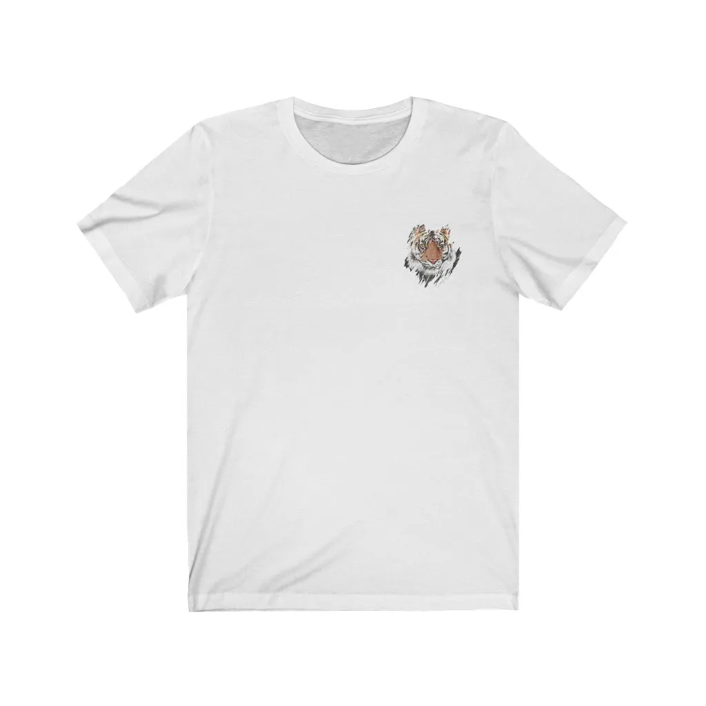 Tiny Pocket Tiger Unisex Tee sold by Always Stylish Mama product image thumbnail 2