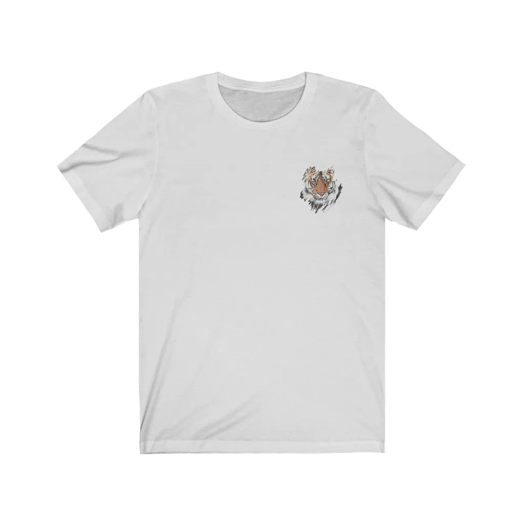 Tiny Pocket Tiger Unisex Tee sold by Always Stylish Mama product image thumbnail 3