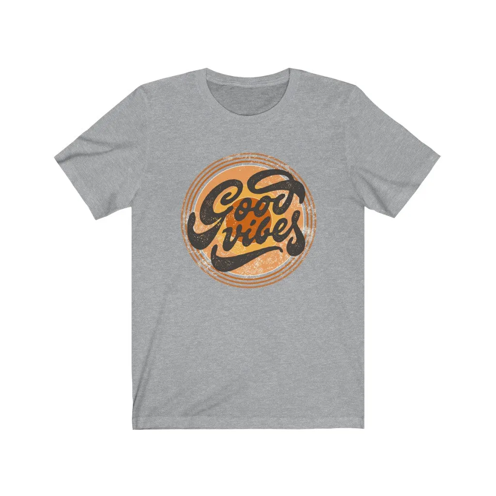 Good Vibes Only Distressed Unisex Tee sold by Always Stylish Mama product image thumbnail 3