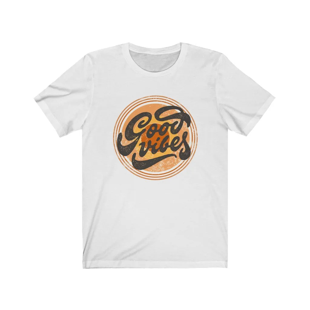 Good Vibes Only Distressed Unisex Tee sold by Always Stylish Mama