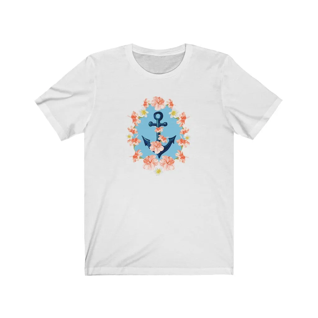 Floral Anchor Unisex Tee sold by Always Stylish Mama