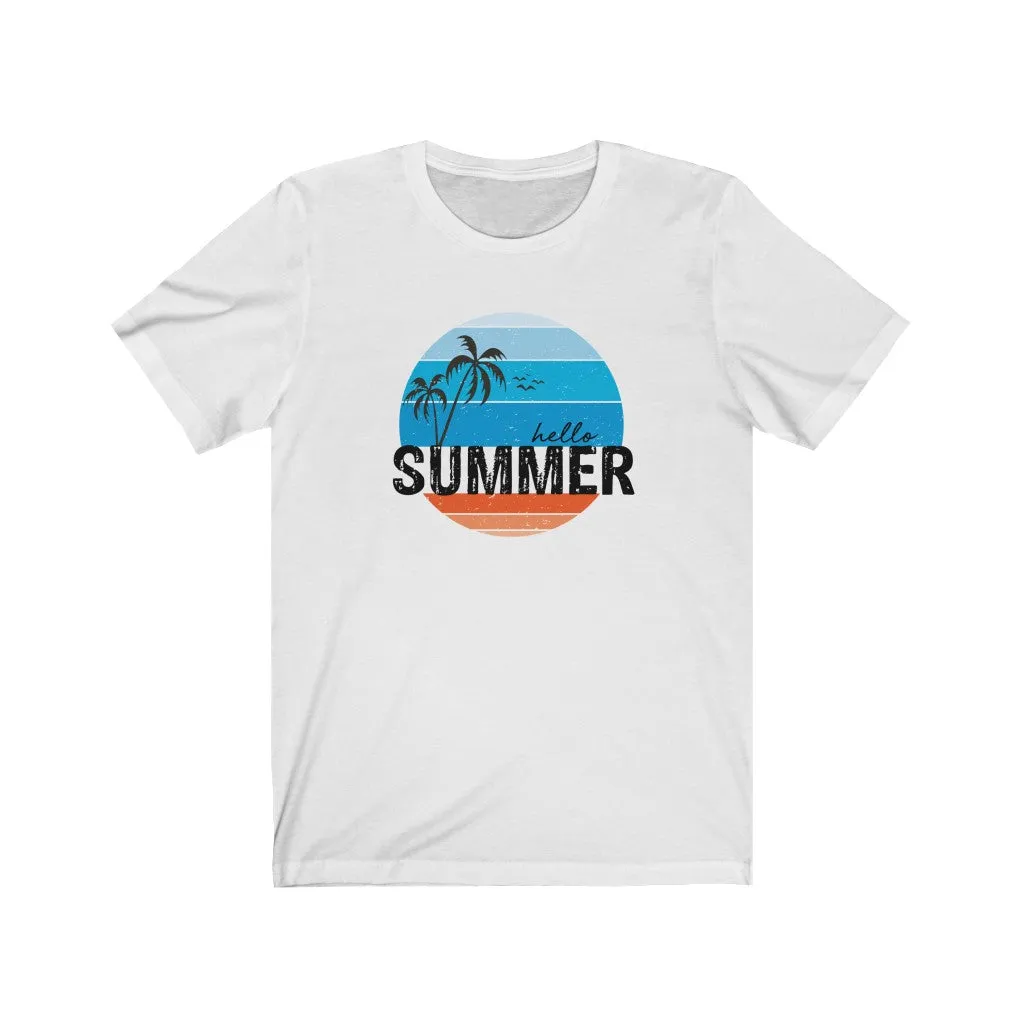 Hello Summer Distressed Unisex Tee sold by Always Stylish Mama