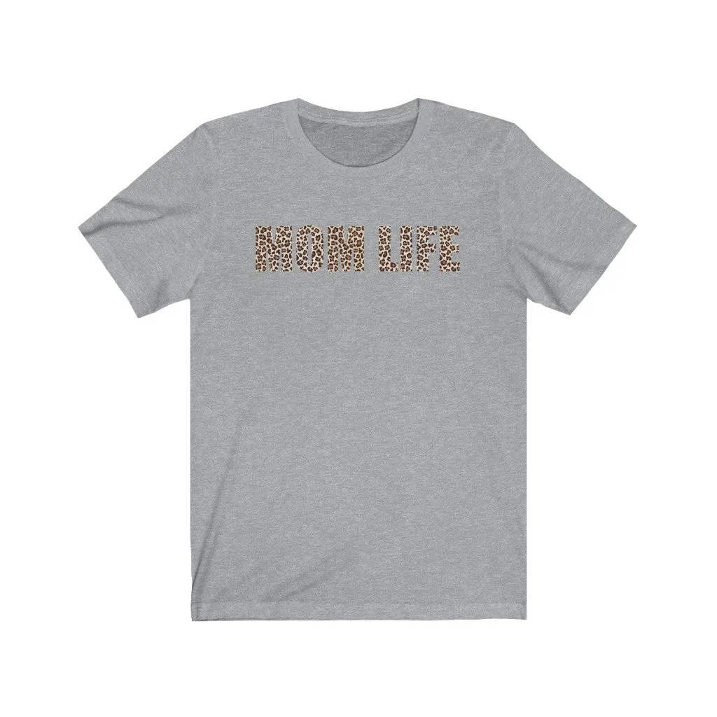 Mom Life Leopard Print Unisex Tee sold by Always Stylish Mama product image thumbnail 4