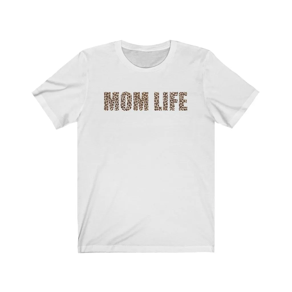 Mom Life Leopard Print Unisex Tee sold by Always Stylish Mama product image thumbnail 2