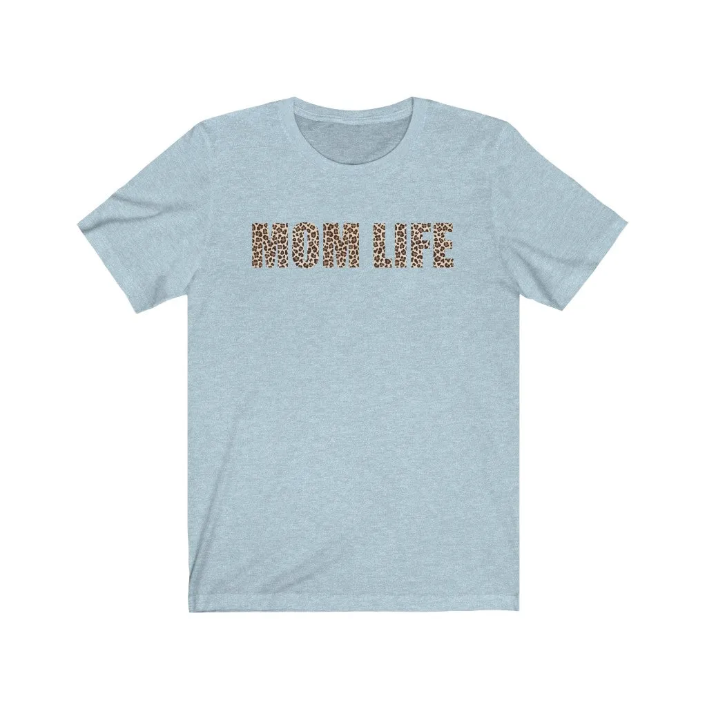 Mom Life Leopard Print Unisex Tee sold by Always Stylish Mama product image thumbnail 3