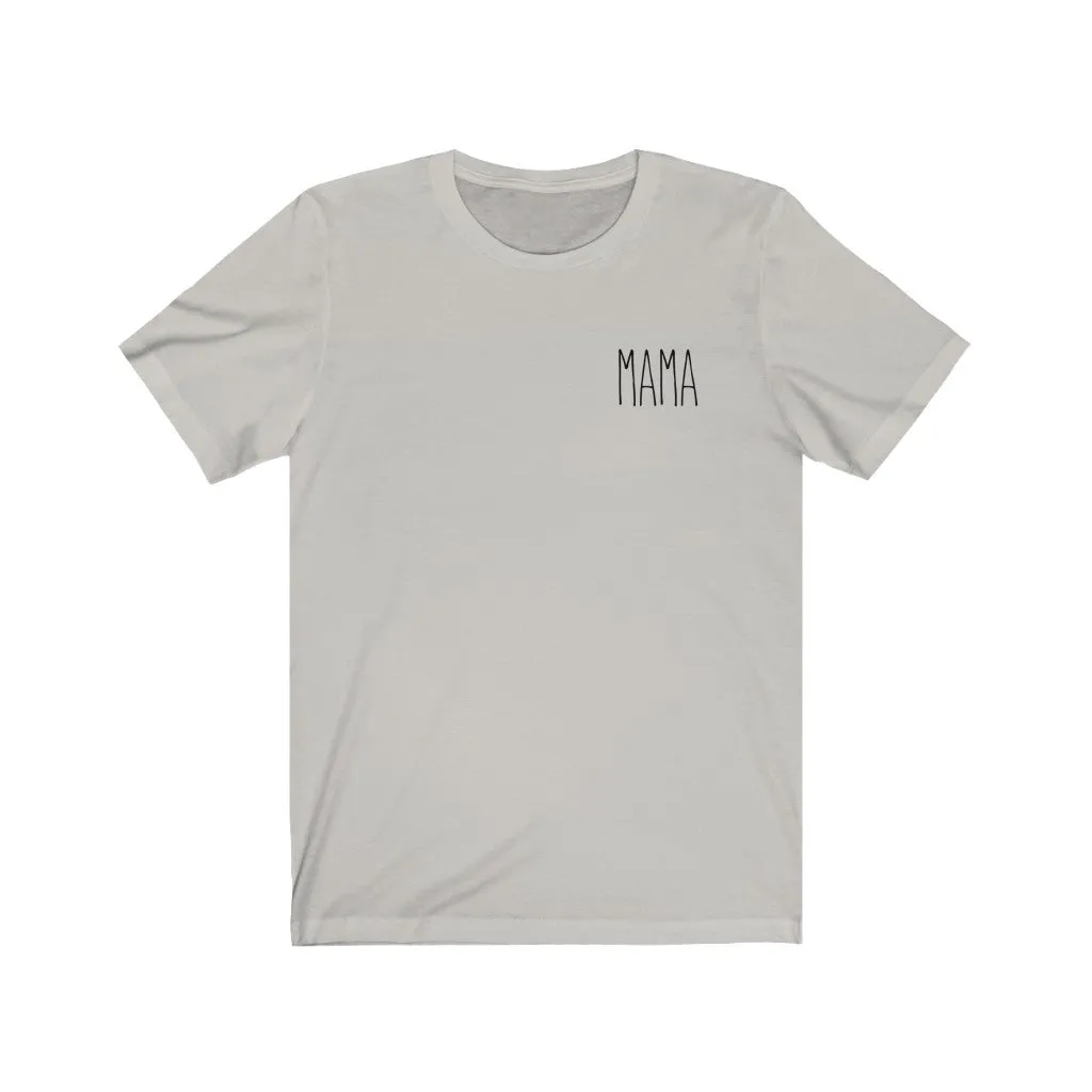 Mama Name Tag Unisex Tee sold by Always Stylish Mama product image thumbnail 3