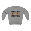 Hey All You Cool Cats & Kittens Tiger Print Unisex Sweatshirt sold by Always Stylish Mama