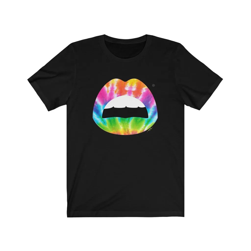 Tie Dye Mouth Beauty Mark Unisex Tee sold by Always Stylish Mama product image thumbnail 3