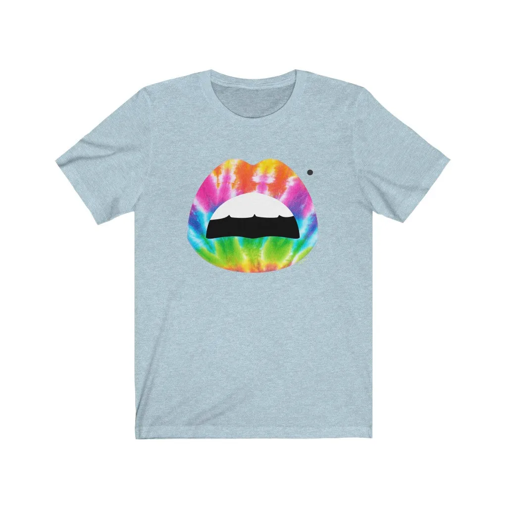 Tie Dye Mouth Beauty Mark Unisex Tee sold by Always Stylish Mama product image thumbnail 5