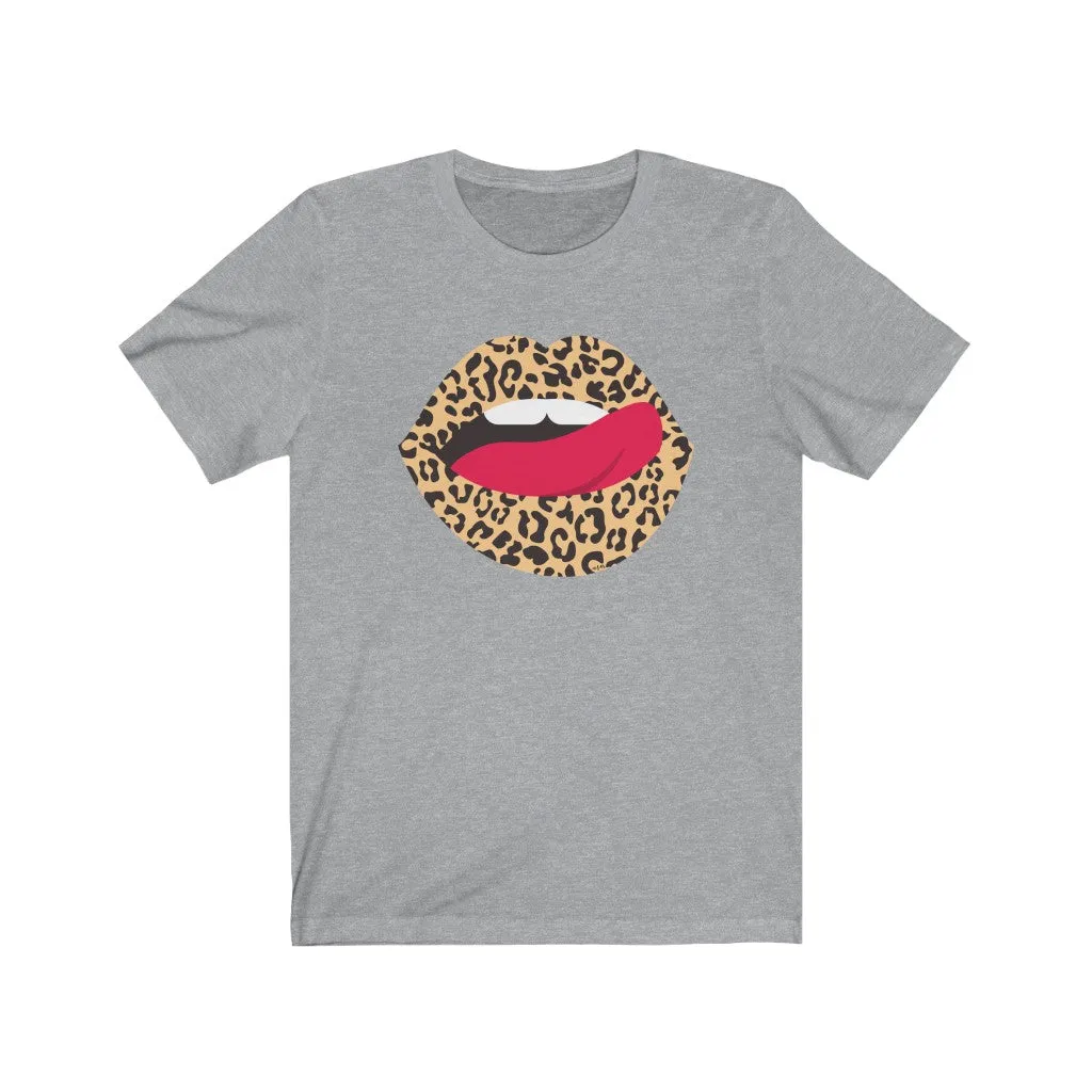 Leopard Lips Teeth Unisex Tee sold by Always Stylish Mama product image thumbnail 3