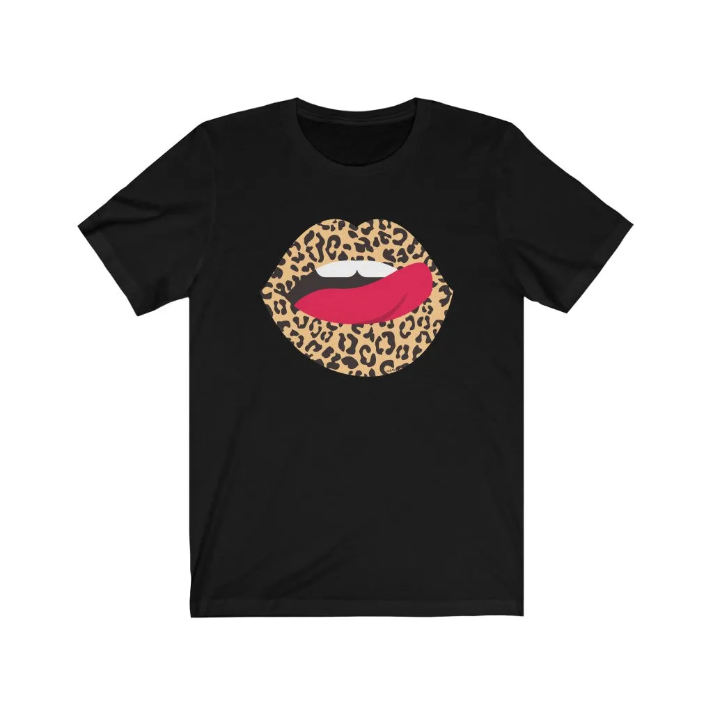 Leopard Lips Teeth Unisex Tee sold by Always Stylish Mama