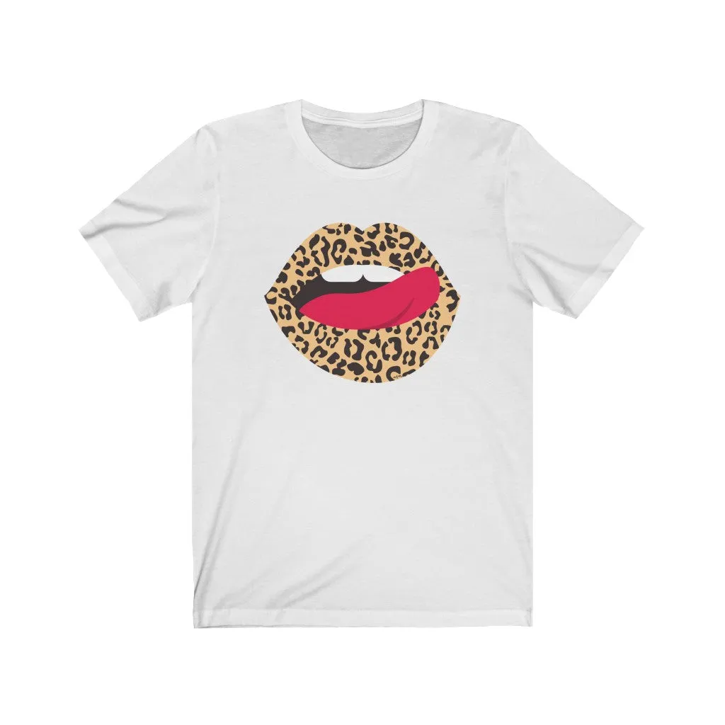 Leopard Lips Teeth Unisex Tee sold by Always Stylish Mama product image thumbnail 2