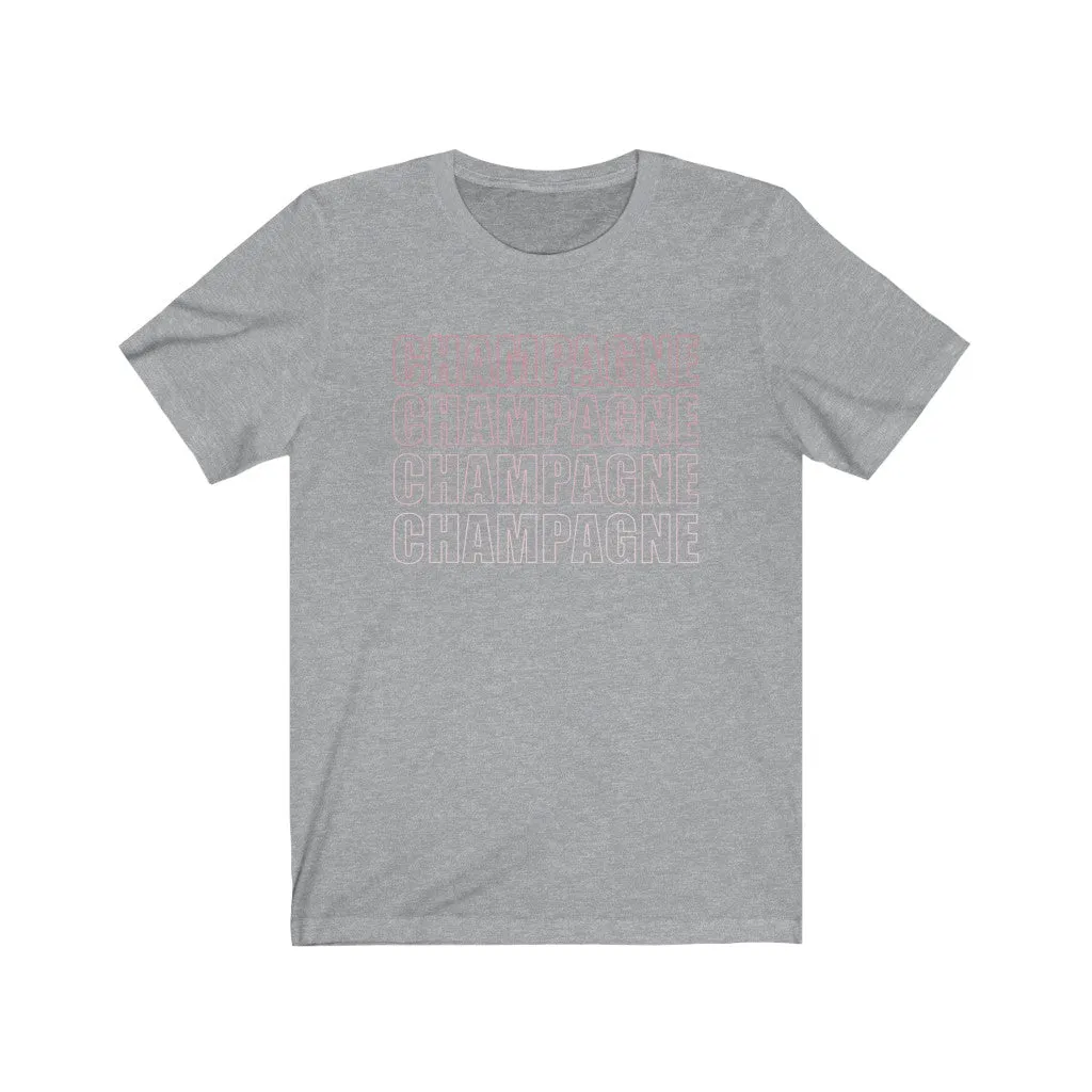 Champagne Champagne Unisex Tee sold by Always Stylish Mama product image thumbnail 3
