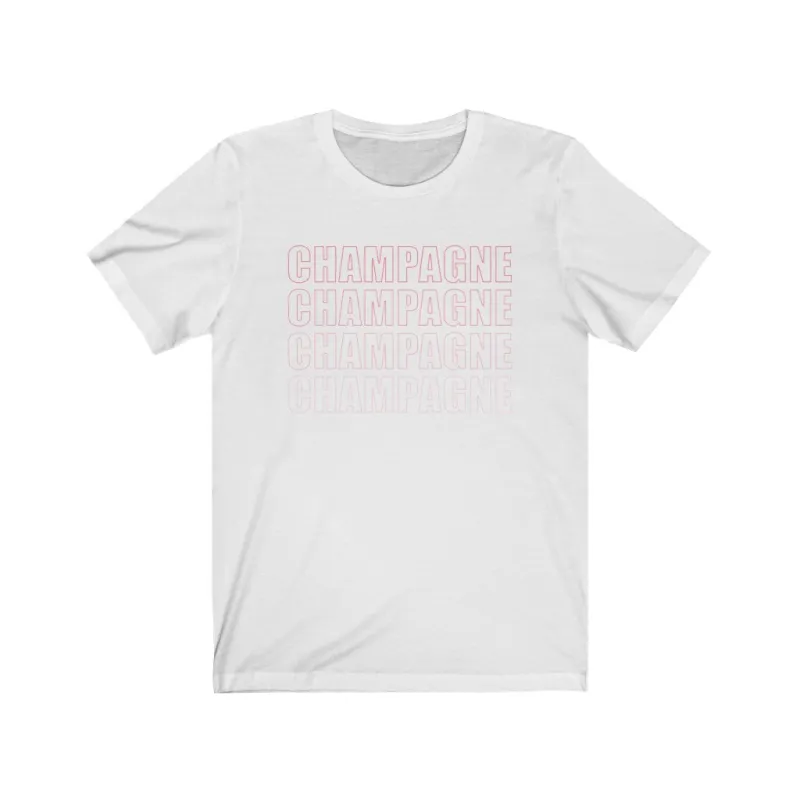 Champagne Champagne Unisex Tee sold by Always Stylish Mama