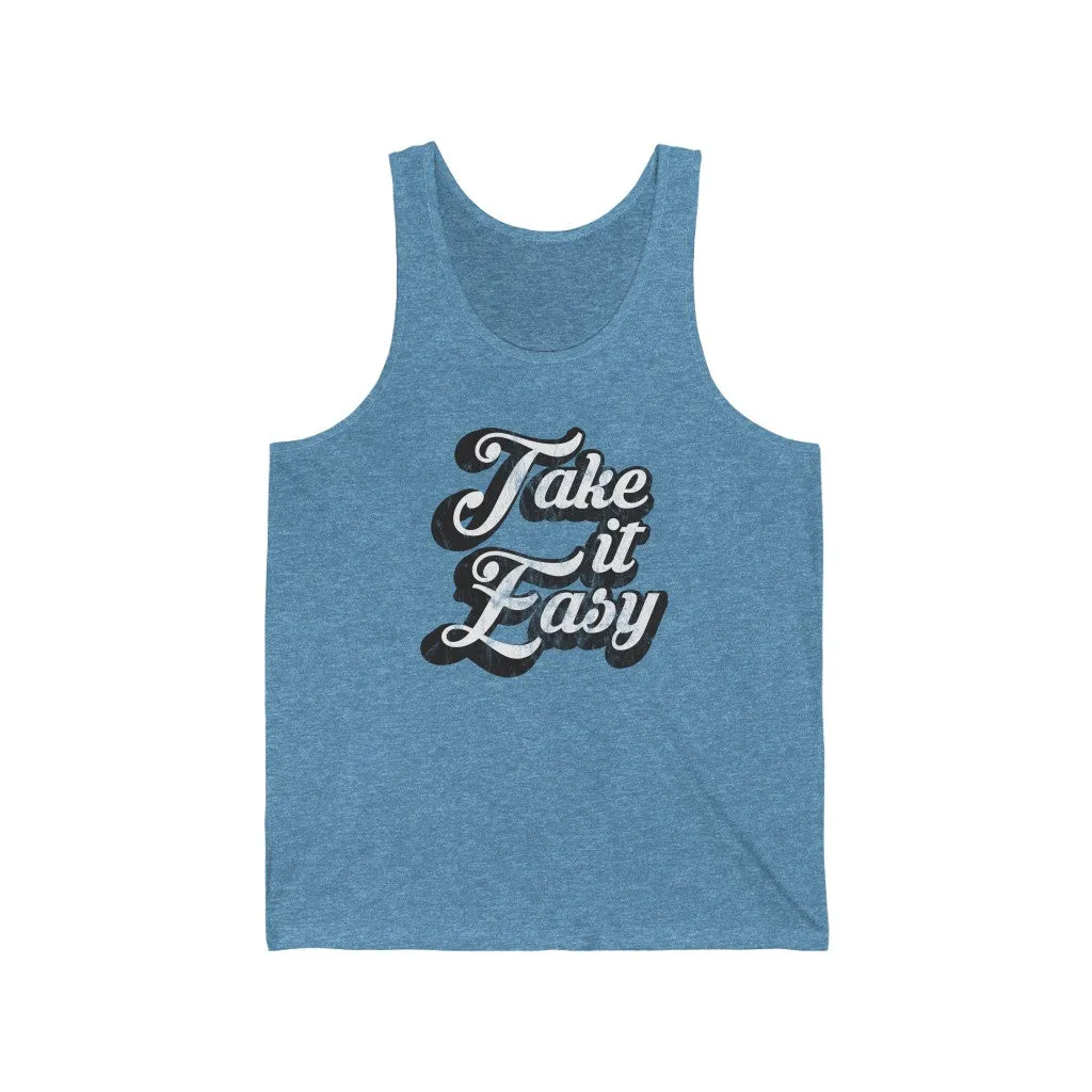 Take It Easy Unisex Tank sold by Always Stylish Mama product image thumbnail 4