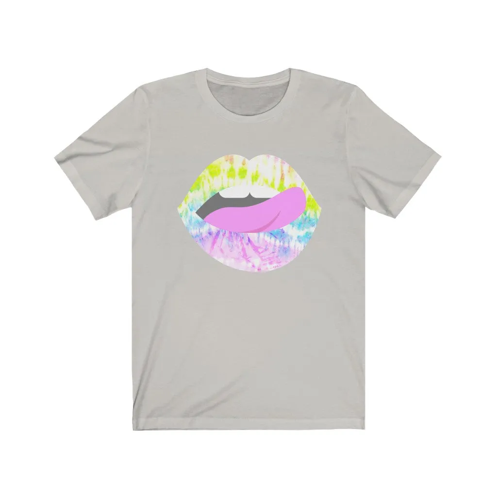 Tie Dye Lips Teeth Unisex Tee sold by Always Stylish Mama product image thumbnail 5
