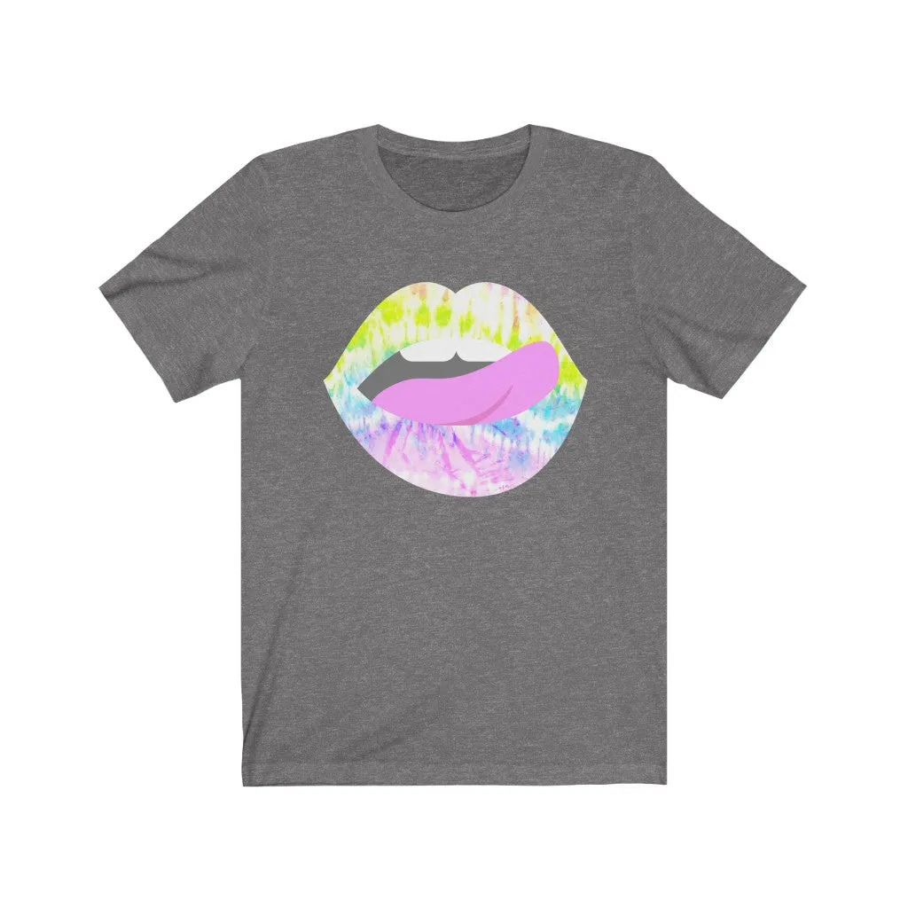 Tie Dye Lips Teeth Unisex Tee sold by Always Stylish Mama product image thumbnail 3