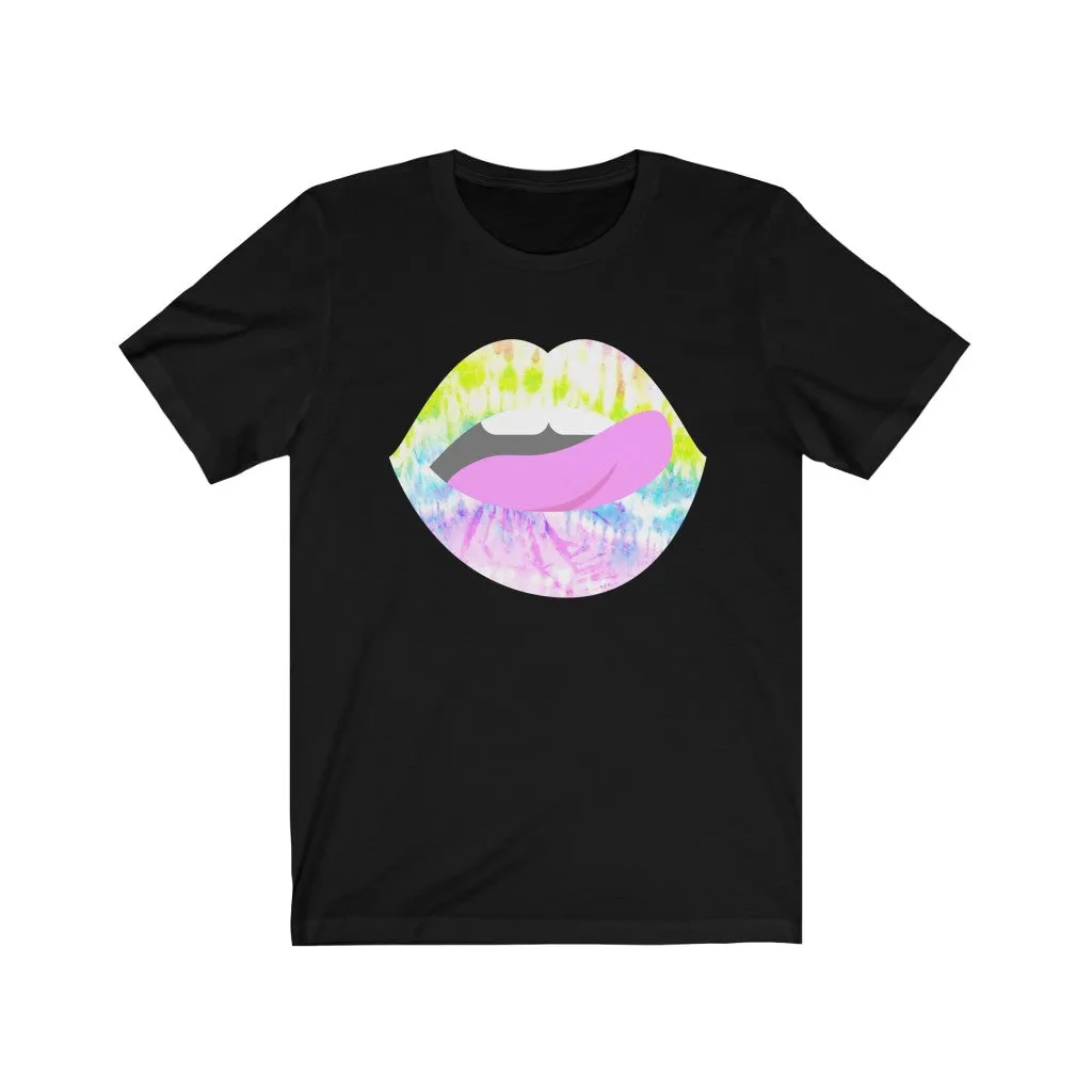 Tie Dye Lips Teeth Unisex Tee sold by Always Stylish Mama product image thumbnail 4